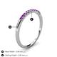 5 - Emlynn 2.00 mm Amethyst 10 Stone Wedding Band 