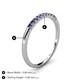 5 - Emlynn 2.00 mm Iolite 10 Stone Wedding Band 