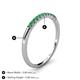 5 - Emlynn 2.00 mm Emerald 10 Stone Wedding Band 