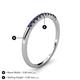5 - Emlynn 2.00 mm Blue Sapphire 10 Stone Wedding Band 