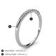 5 - Emlynn 2.00 mm Lab Grown Diamond 10 Stone Wedding Band 