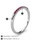 5 - Emlynn 2.00 mm Ruby 10 Stone Wedding Band 