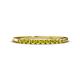 1 - Emlynn 2.00 mm Yellow Diamond 10 Stone Wedding Band 