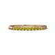 1 - Emlynn 2.00 mm Yellow Diamond 10 Stone Wedding Band 