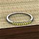 3 - Emlynn 2.00 mm Yellow Diamond 10 Stone Wedding Band 