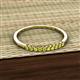 3 - Emlynn 2.00 mm Yellow Diamond 10 Stone Wedding Band 