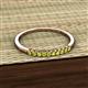 3 - Emlynn 2.00 mm Yellow Diamond 10 Stone Wedding Band 