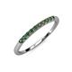 4 - Emlynn 2.00 mm Lab Created Alexandrite 10 Stone Wedding Band 