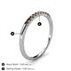 5 - Emlynn 2.00 mm Smoky Quartz 10 Stone Wedding Band 