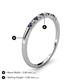 4 - Emlynn 2.00 mm Blue Sapphire and Diamond 10 Stone Wedding Band 