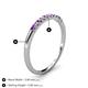 4 - Emlynn 2.00 mm Amethyst and Diamond 10 Stone Wedding Band 