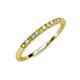 3 - Emlynn 2.00 mm Yellow Diamond and Diamond 10 Stone Wedding Band 