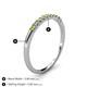 4 - Emlynn 2.00 mm Yellow Diamond and Diamond 10 Stone Wedding Band 