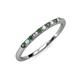 3 - Emlynn 2.00 mm Lab Grown Diamond and Lab Created Alexandrite 10 Stone Wedding Band 