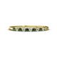 1 - Emlynn 2.00 mm Lab Grown Diamond and Lab Created Alexandrite 10 Stone Wedding Band 