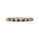 1 - Emlynn 2.00 mm Lab Grown Diamond and Lab Created Alexandrite 10 Stone Wedding Band 