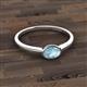 3 - Aviva Classic Oval Cut Aquamarine East West Solitaire Engagement Ring 