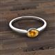3 - Aviva Classic Oval Cut Citrine East West Solitaire Engagement Ring 