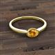 3 - Aviva Classic Oval Cut Citrine East West Solitaire Engagement Ring 