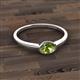 3 - Aviva Classic Oval Cut Peridot East West Solitaire Engagement Ring 