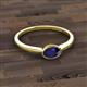 3 - Aviva Classic Oval Cut Blue Sapphire East West Solitaire Engagement Ring 