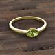 3 - Aviva Classic Oval Cut Peridot East West Solitaire Engagement Ring 