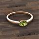 3 - Aviva Classic Oval Cut Peridot East West Solitaire Engagement Ring 