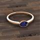 3 - Aviva Classic Oval Cut Blue Sapphire East West Solitaire Engagement Ring 
