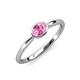 4 - Aviva Classic Oval Cut Pink Sapphire East West Solitaire Engagement Ring 