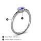 5 - Aviva Classic Oval Cut Tanzanite East West Solitaire Engagement Ring 