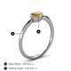 5 - Aviva Classic Oval Cut Citrine East West Solitaire Engagement Ring 