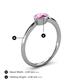 5 - Aviva Classic Oval Cut Pink Sapphire East West Solitaire Engagement Ring 