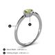5 - Aviva Classic Oval Cut Peridot East West Solitaire Engagement Ring 