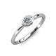 4 - Aviva Classic Oval Cut Diamond East West Solitaire Engagement Ring 