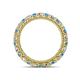 4 - Ellen 2.70 mm Blue Topaz and Diamond Eternity Band 