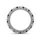 4 - Ellen 2.70 mm Black and White Diamond Eternity Band 