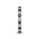 5 - Ellen 2.70 mm Black and White Diamond Eternity Band 