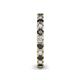 5 - Ellen 2.70 mm Black and White Diamond Eternity Band 
