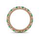 4 - Ellen 2.70 mm Emerald and Diamond Eternity Band 