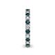 5 - Ellen 2.70 mm London Blue Topaz and Diamond Eternity Band 
