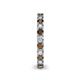 5 - Ellen 2.70 mm Smoky Quartz and Diamond Eternity Band 