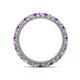 4 - Ellen 2.40 mm Amethyst and Diamond Eternity Band 
