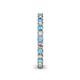 5 - Ellen 2.40 mm Blue Topaz and Diamond Eternity Band 