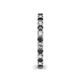 5 - Ellen 2.40 mm Black and White Diamond Eternity Band 