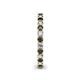 5 - Ellen 2.40 mm Black and White Diamond Eternity Band 