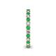 5 - Ellen 2.40 mm Emerald and Diamond Eternity Band 