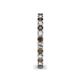 5 - Ellen 2.40 mm Smoky Quartz and Diamond Eternity Band 