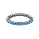 2 - Tiffany 2.00 mm Blue Topaz Eternity Band 