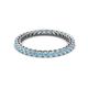 2 - Tiffany 2.00 mm Aquamarine Eternity Band 