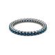 2 - Tiffany 2.00 mm Blue Diamond Eternity Band 